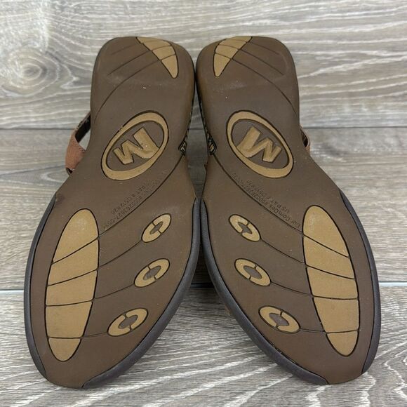 Merrell Terrain Ari Lattice J36612 Women’s Sz 9 Agave Brown Leather Strap Sandal - Picture 7 of 14